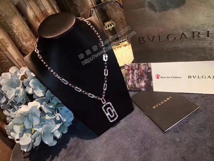 Bvlgari飾品 寶格麗亞金大號別針項鏈 情侶款  zgbq3163
